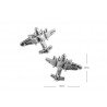 Gemelos para camisa Avion Lockheed C-130 Hercules 01