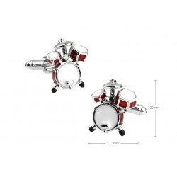 Gemelos con forma de bateria musical