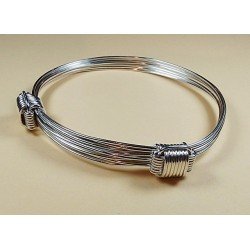 Pulsera Nudos Plata 7 hilos