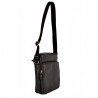 Bolso bandolera para hombre serie box marrón 236