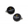 Gemelos con chapa cerveza guinness