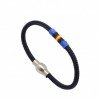 Pulsera nautica fortune marino-azul 17-18 cm.