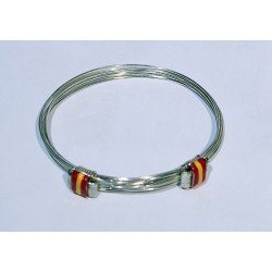 Pulsera Nudos Plata 10 hilos