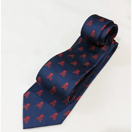 Corbata con calaveras