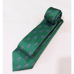 Corbata con calaveras