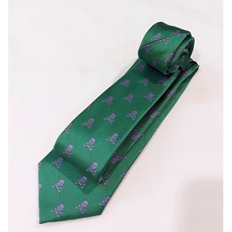 Corbata con calaveras