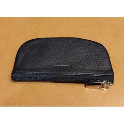 Monedero llavero rectangular de piel