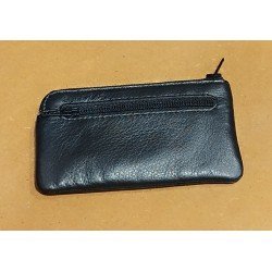 Monedero llavero rectangular de piel
