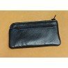 Monedero llavero rectangular de piel