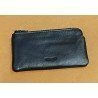 Monedero llavero rectangular de piel